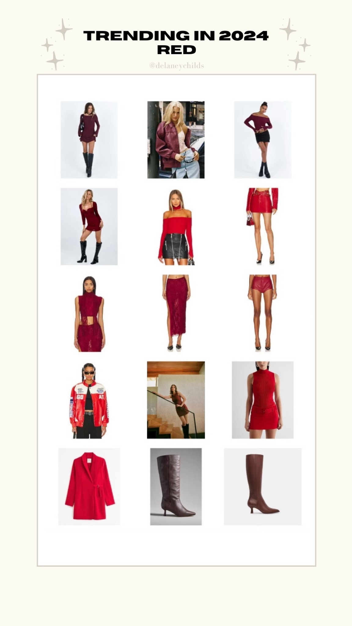 trending in 2024: RED 

check out styling tips in my 2024 trend predictions YouTube video ♥️

#LTKstyletip #LTKfindsunder100 #LTKHoliday