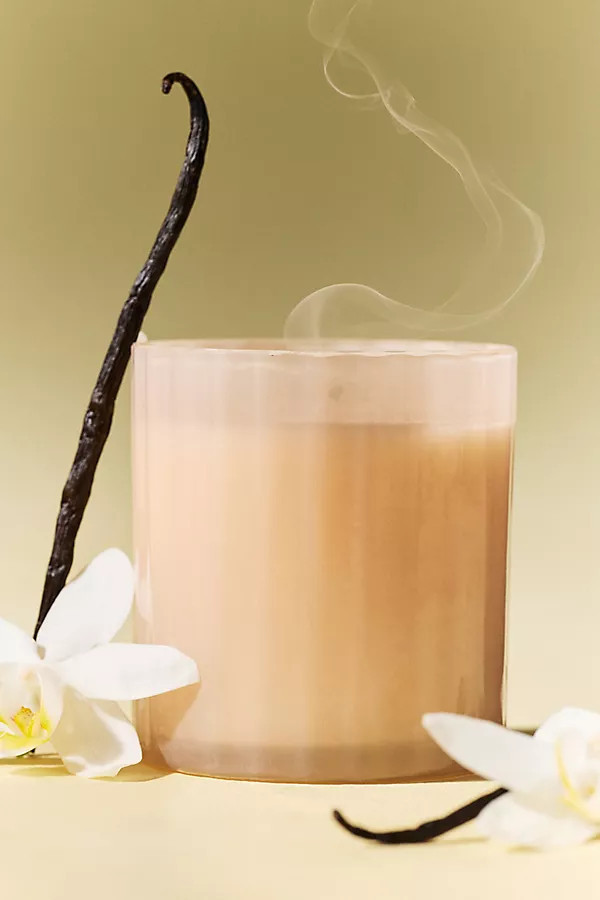 Woody Havana Vanilla Pink Tumbler Boxed Glass Candle | Anthropologie (US)