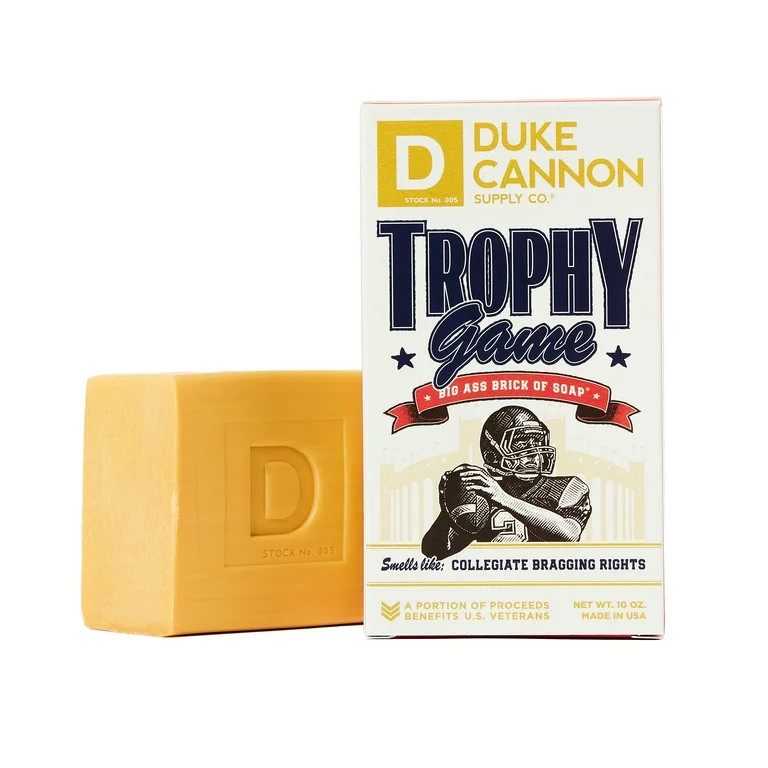 Duke Cannon Big Ass Brick of Soap - Trophy Game - Smoked Leather & Amber Scent, 10 oz, 1 Bar | Walmart (US)