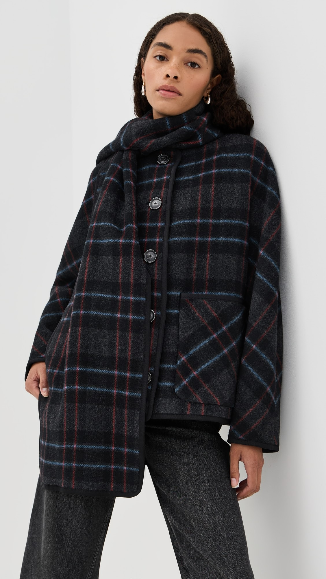 Martine Dickey Coat with Scarf | Shopbop