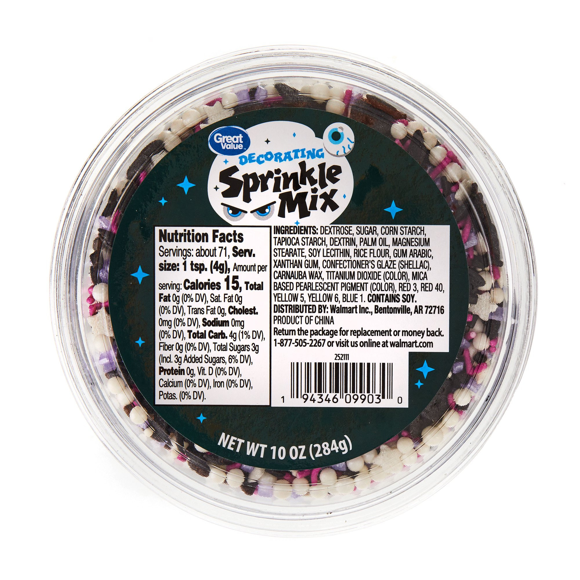 Great Value Halloween Decorating Sprinkle Mix, 10 oz | Walmart (US)