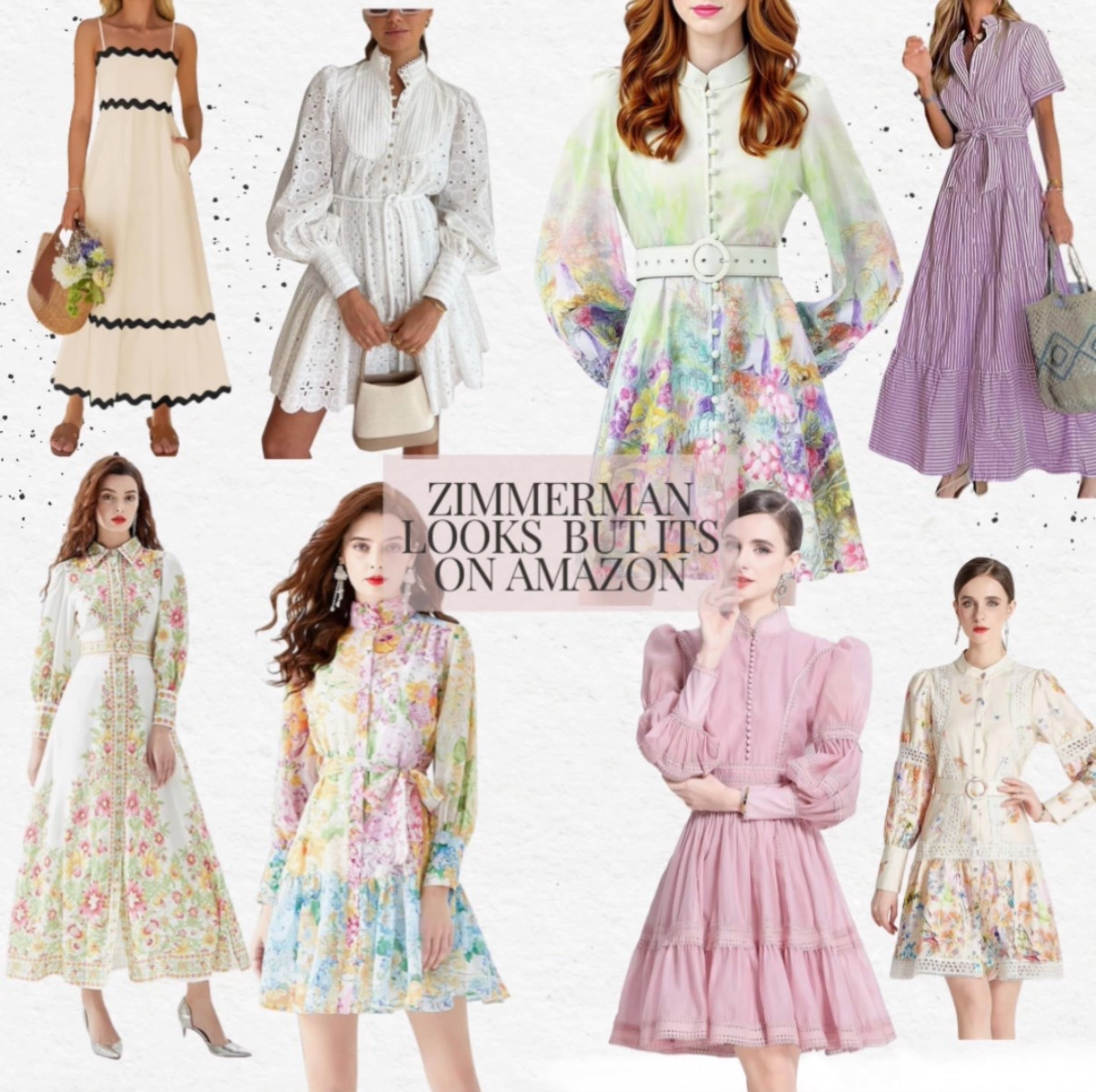 Perfect spring dresses that look just like Zimmerman but on Amazon! 

#zimmerman #amazon #easterdress #dresses 

#LTKFindsUnder50 #LTKParties #LTKStyleTip