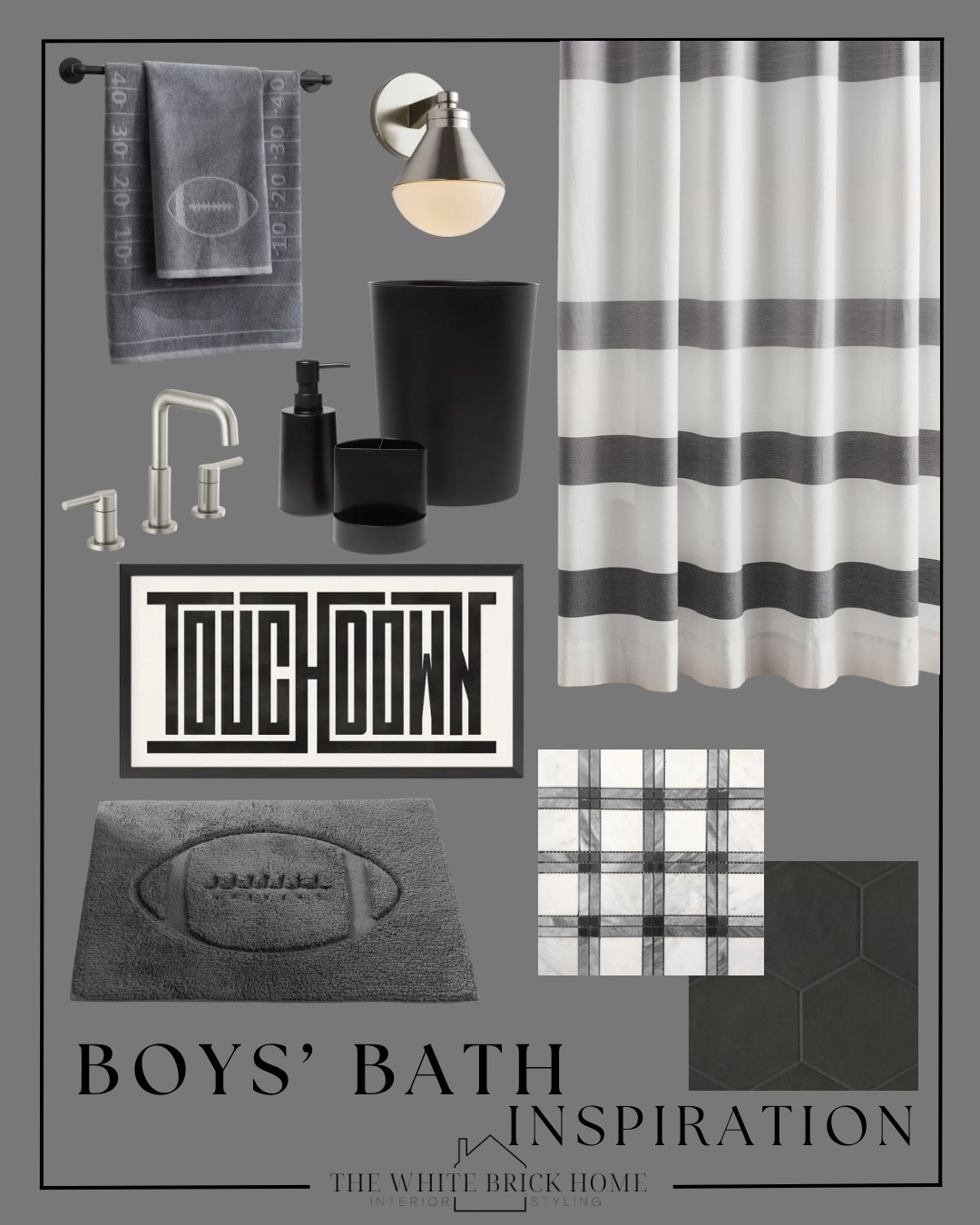 I love these towels and bath mat for a fun themed boys bathroom! Pair it with brushed nickel and plaid tile for a mature, polished bathroom design. 

Bath, bathroom, bathroom ideas, bathroom decor, kids bath, kids bathroom, kids bathroom decor, kids bathroom ideas, kids bathroom finds, bathroom tile, bathroom decor, bath mat, towels, bathroom boys, boys bathroom, boys bathroom design, teen bathroom, teen bathroom boys, kids room, kids bathroom, home decor, target, wayfair, rejuvenation, pottery barn, pottery barn teen

#LTKHome #LTKKids #LTKSaleAlert
