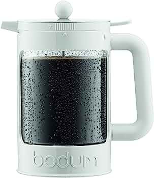 bodum Bean Cold Brew Coffee Maker, 51 Oz, Bright White | Amazon (US)