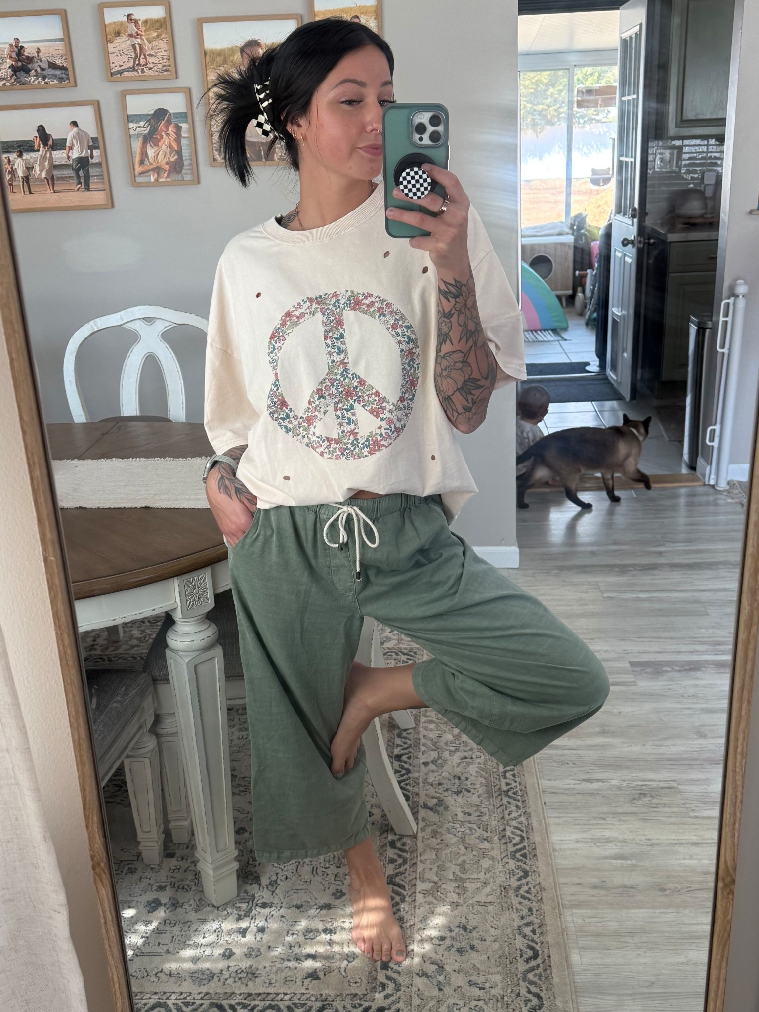wearing a size small top & bottom 
top is extremely over sized ! 

@Three Bird Nest 

#LTKmomlife #LTKgrwm #LTKootd