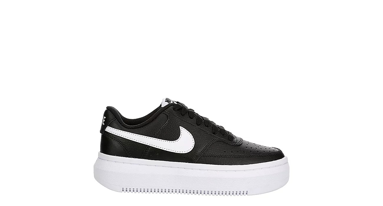 Nike Womens Court Vision Alta Sneaker - Black | Rack Room Shoes
