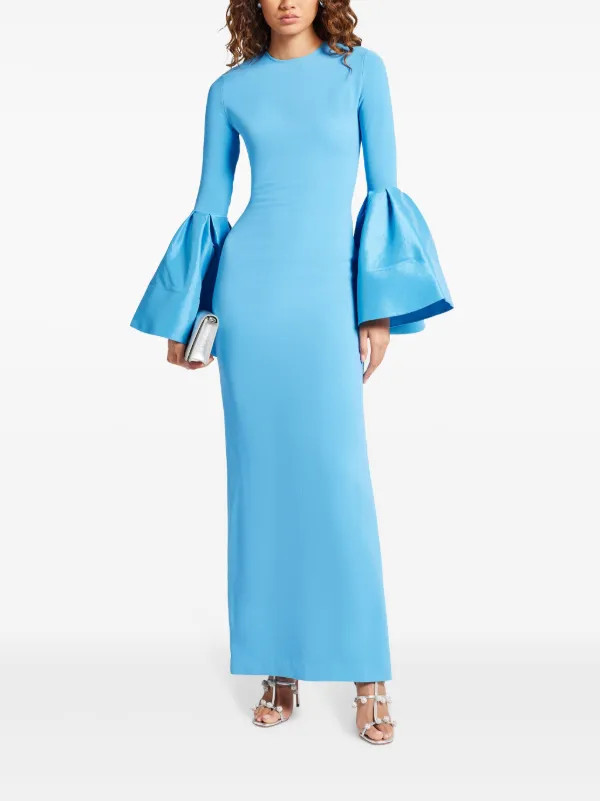 Solace London Suri Maxi Dress | Blue | FARFETCH | Farfetch Global