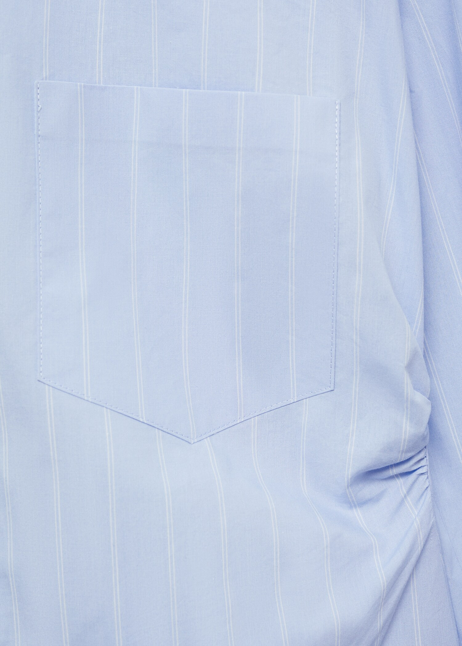 Gathered details cotton shirt - Women | MANGO USA | Mango (US/MX/AU)