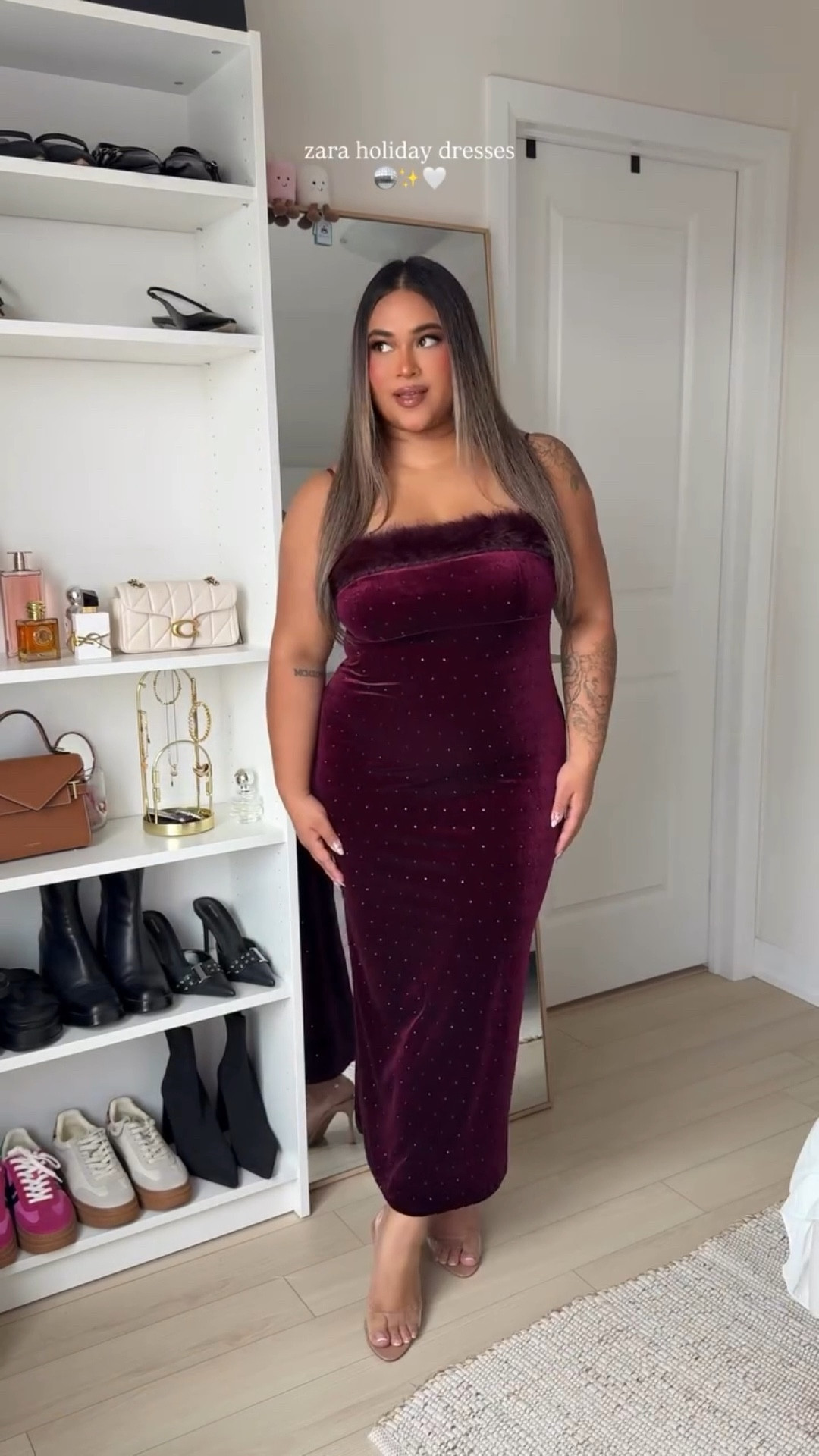 Let me know your fave in the comments! ZARA has me speechless 🪩✨🤍 trying on all of the holiday dresses I got! 

Sizing information: 📏
Brown Dress: XL
Red Dress: L
Black Bow Dress: XL
Long Sleeve Dress: XL

Drop the word DRESS below and I’ll send you the details 💌

https://liketk.it/5DmnI

Holiday Outfit Ideas, Dresses, Try on Haul, Zara Finds, New in Zara, New years Outfit, Christmas Outfit, Winter
Fashion, Outfit

#zara #zarafinds #newinzara #winterfashion #outfit
#dresses