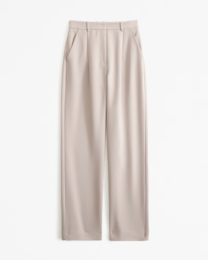 Women's Tailored Straight Pant | Women's Bottoms | Abercrombie.com | Abercrombie & Fitch (US)