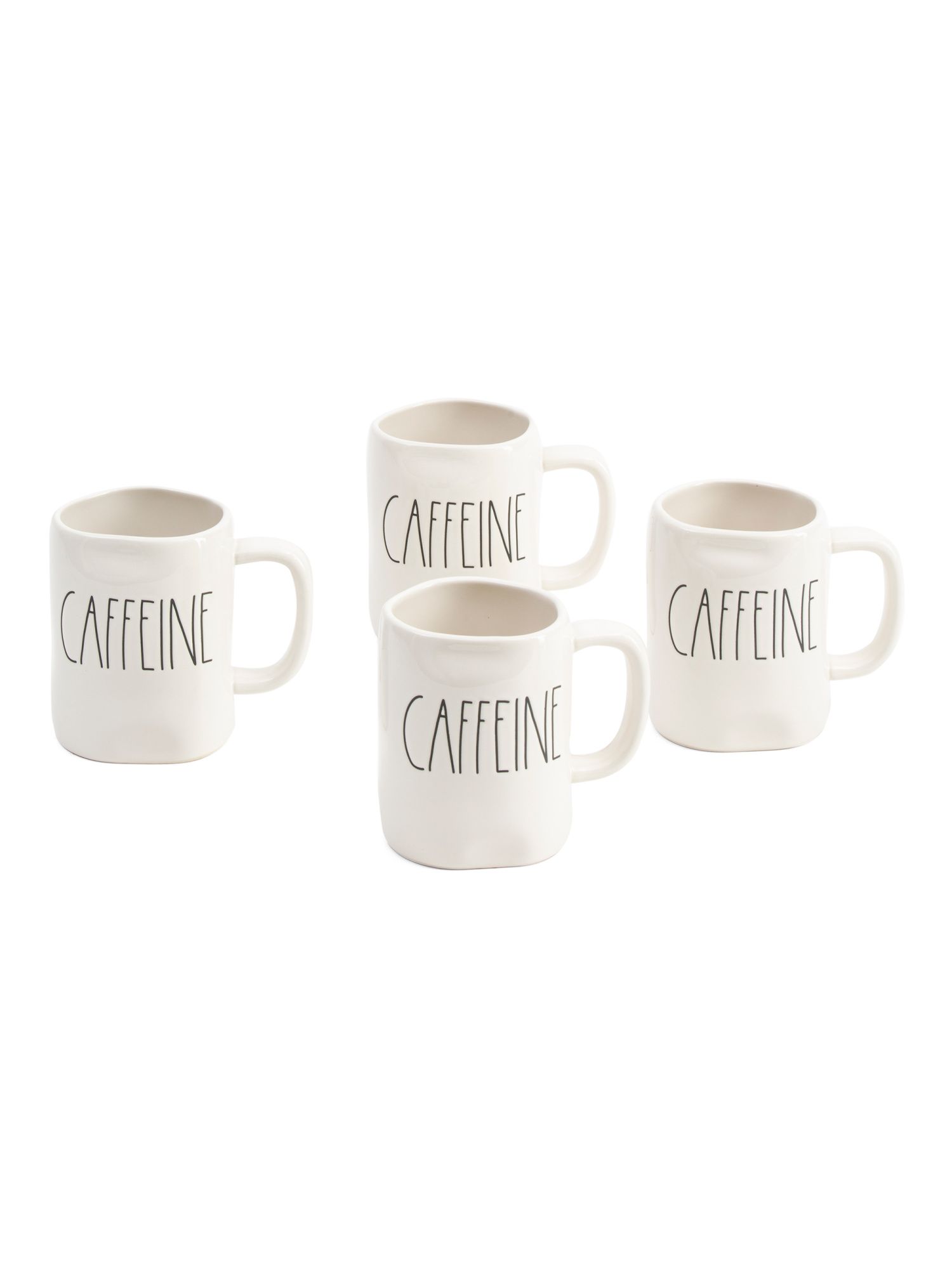 4pk Elongated Caffeine Mugs | TJ Maxx