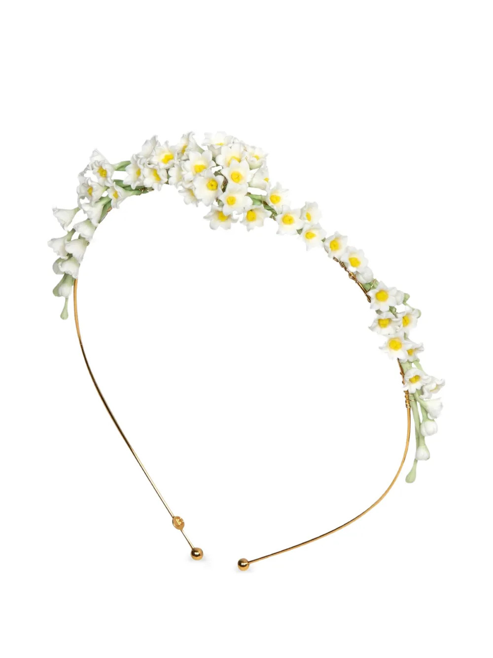 Jennifer Behr Victoria floral-appliqu\u00e9 Headband | White | FARFETCH | Farfetch Global