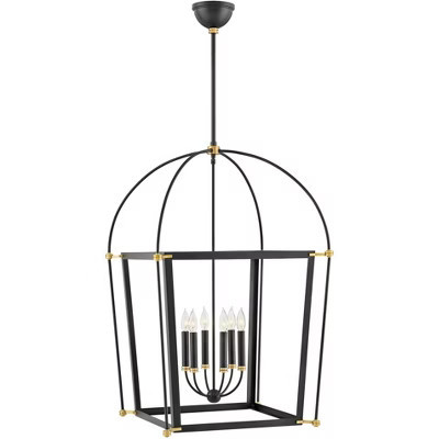 Hinkley Selby 25" Wide Black 6-Light Open Frame Chandelier | Target