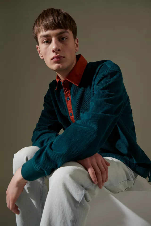 UO Cord Popover Shirt | Urban Outfitters (US and RoW)