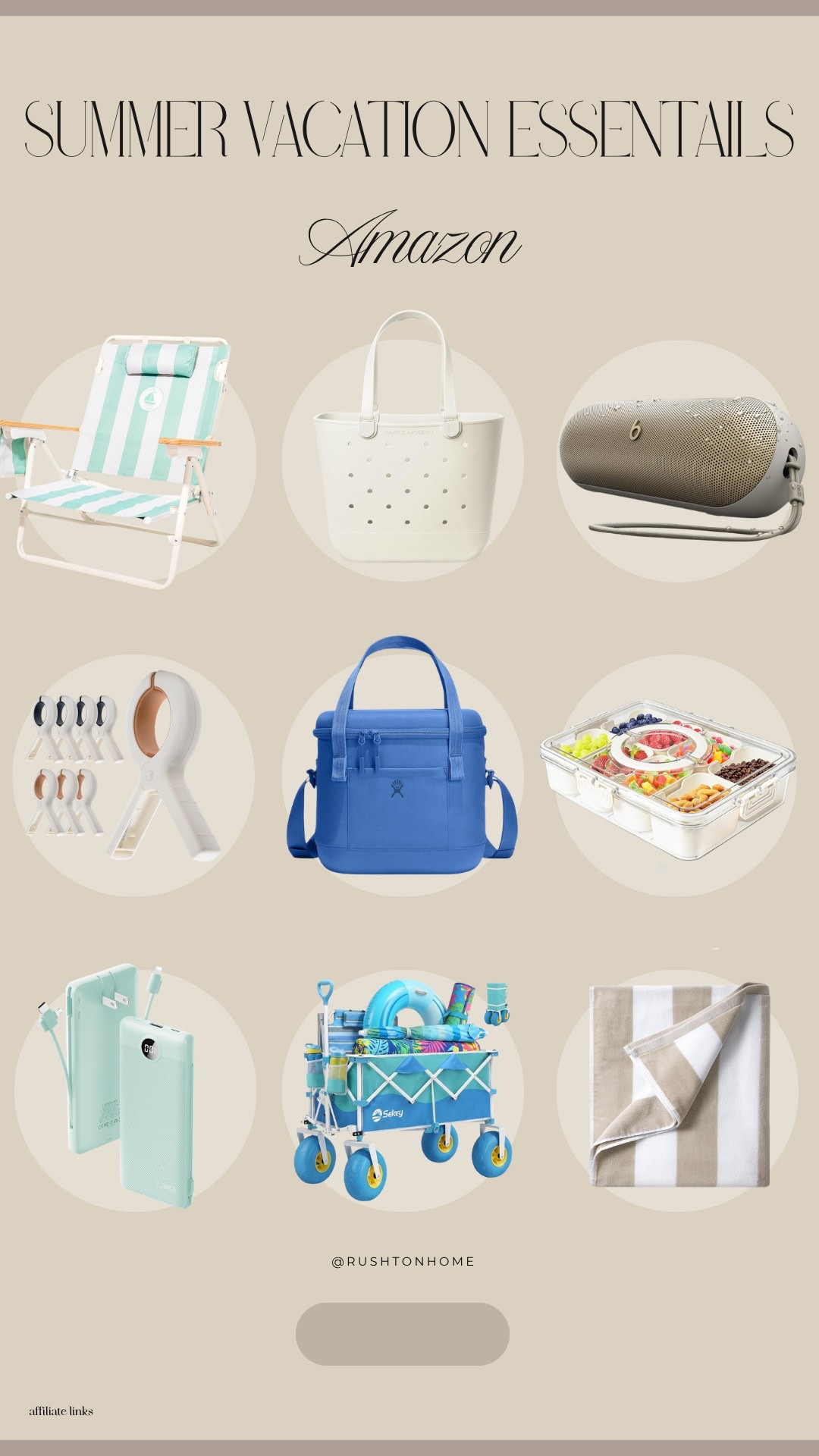 Amazon summer vacation essentials, beach day must haves, amazon travel finds, beach essentials, family beach vacation, vacation packing list, beach wagon, portable beach chair, waterproof speaker, insulated cooler bag, snack container organizer, portable charger, beach tote bag, beach blanket, travel accessories, family travel essentials, summer amazon finds, vacation organization, beach gear, coastal lifestyle

#LTKHome #LTKmomlife #LTKvlog