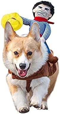 T2Y Cowboy Rider Dog Costume - Halloween Dog Costumes for Medium and Large Dogs, Dogs Clothes Kni... | Amazon (US)