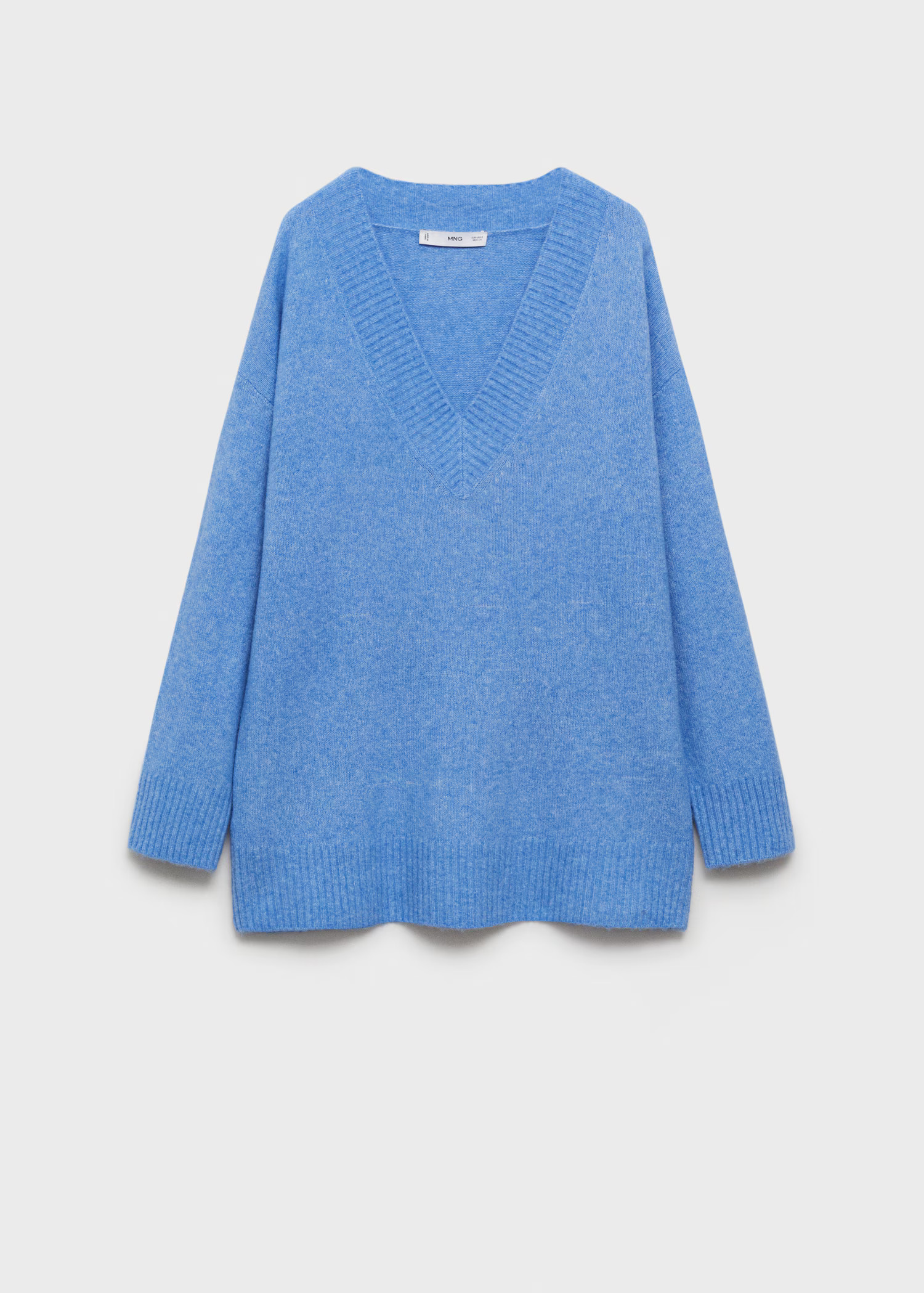 Oversized V-neck sweater - Women | MANGO United Kingdom | MANGO (UK)