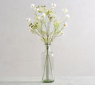 Faux Queen Anne's Lace And Cosmos Bouquet | Pottery Barn (US)