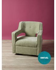 31in Swivel Cutout Accent Chair | HomeGoods