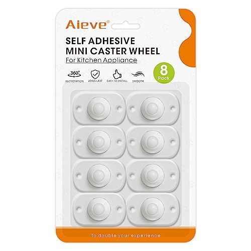 Aieve Appliance Wheels for Kitchen Appliances, 8 Pack Appliance Slider, Self Adhesive Mini Caster... | Amazon (US)