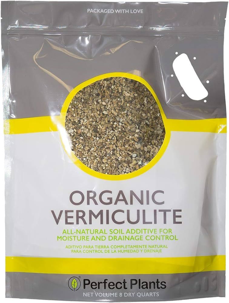 Organic Vermiculite by Perfect Plants - 8 Dry Quarts Natural Medium Grade Soil Additive for Potte... | Amazon (US)