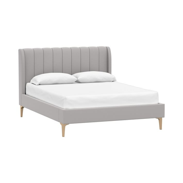 Avalon Channel Stitch Upholstered Bed | Pottery Barn Teen