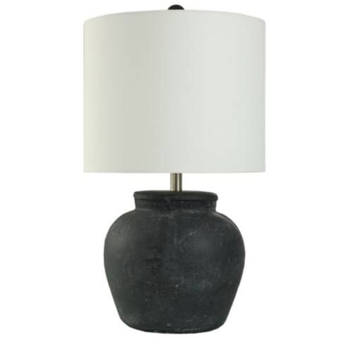 Arlo Cotta 26.5" High Matte Black Rustic Table Lamp | Lamps Plus