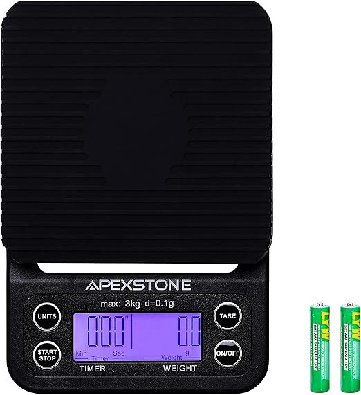 Apexstone Coffee Scale with Timer,Coffee Scale with Timer Small,Pour Over Coffee Scale Timer,Coff... | Amazon (US)