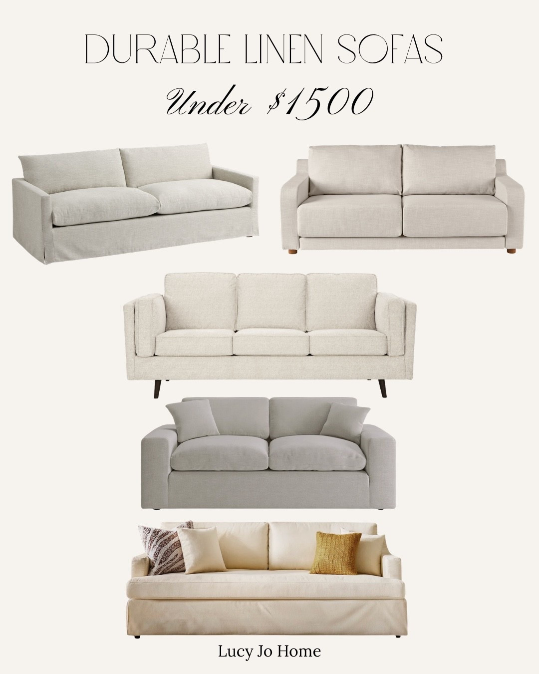 I spent weeks reading sofa reviews so you don't have to. These linen sofas keep coming up as the ones people love years later. Solid wood frames, performance fabric, some have removable covers, and the brands have real people in customer service. 

#LTKHome
