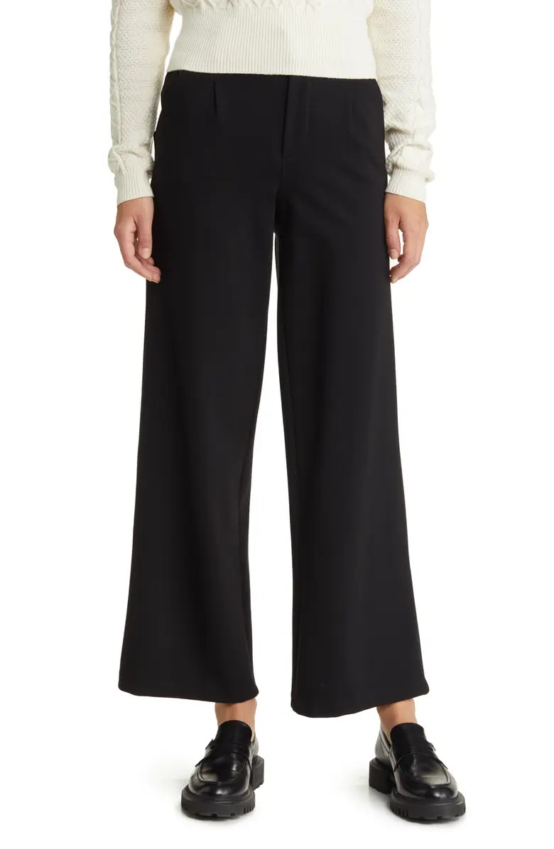 'Ab'Solution Skyrise Wide Leg Ponte Pants | Nordstrom