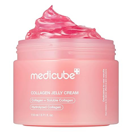 medicube Collagen Jelly Cream- Niacinamide & Freeze-Dried Hydrolyzed Collagen-Boosts skin barrier... | Amazon (US)