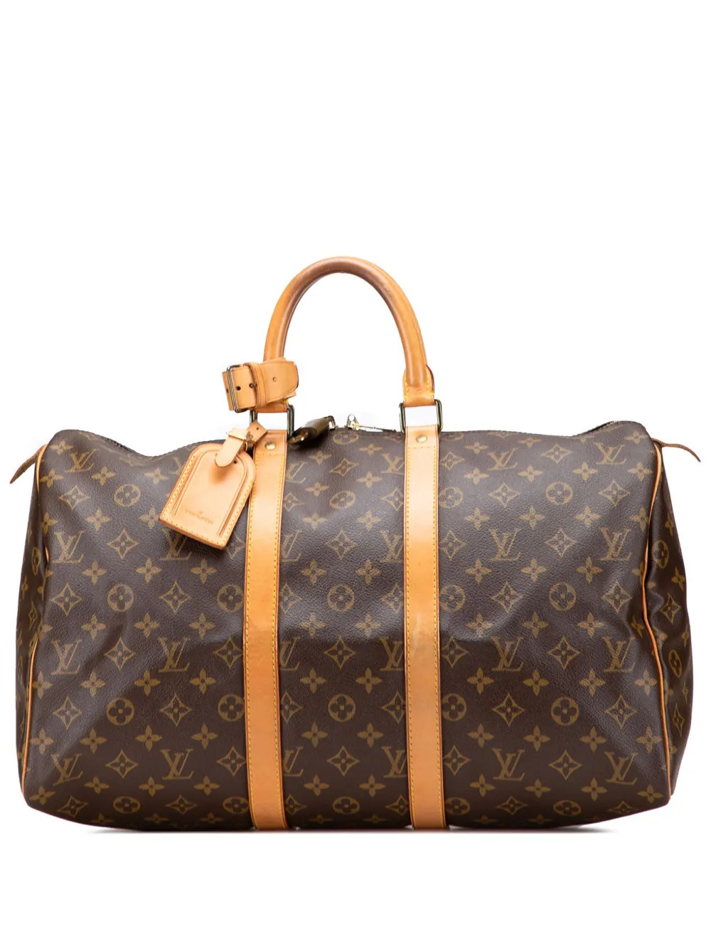 Louis Vuitton Pre-Owned 1990 Monogram Keepall 45 travel bag - Brown | Farfetch Global