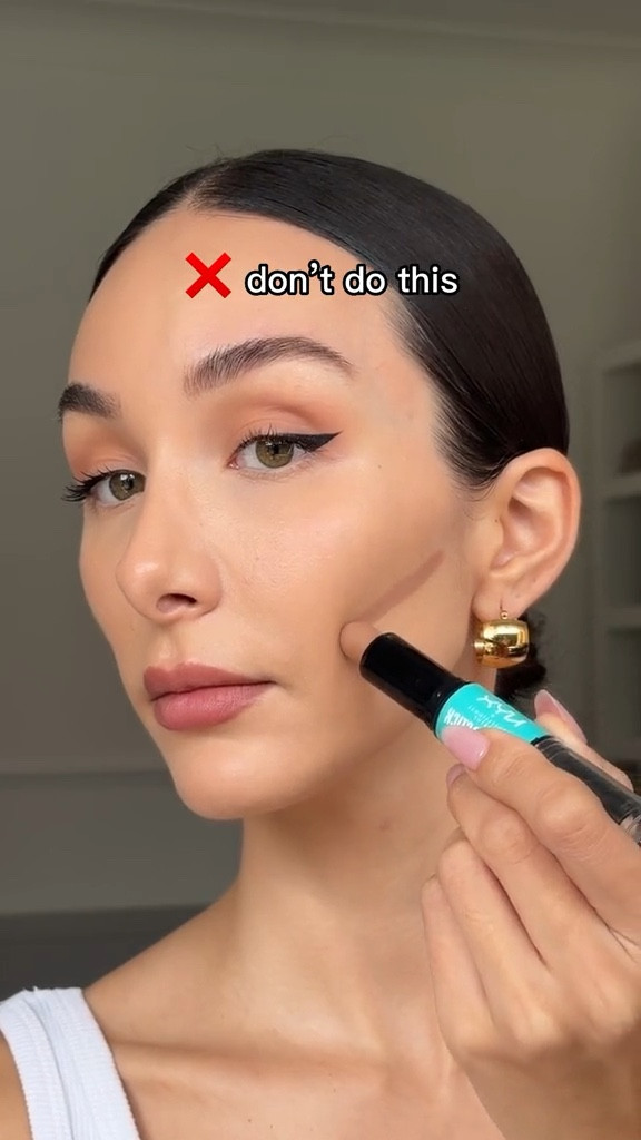 How to contour for a lift ✨ 
Products used: 
NYX Cosmetics Wonder Stick (universal light) 
Contour, contour tutorial, contouring hacks, contour hack, cheekbones, dos and donts 

#LTKbeauty #LTKstyletip #LTKeurope