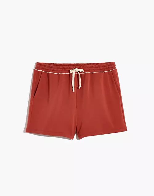 MWL Superbrushed Piped Easygoing Sweatshorts | Madewell