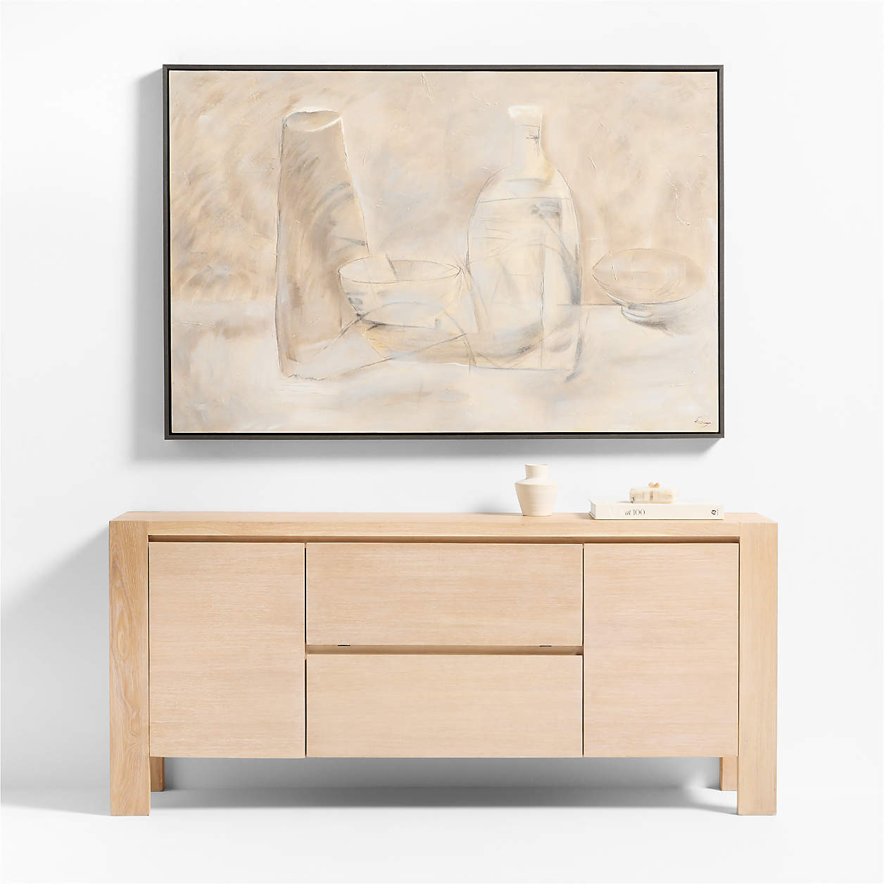 "Elho" by Ksenia Sizaya 40"x60" Framed Wall Art Print | Crate & Barrel | Crate & Barrel