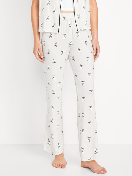 Mid-Rise Knit Jersey Pajama Pant | Old Navy (US)