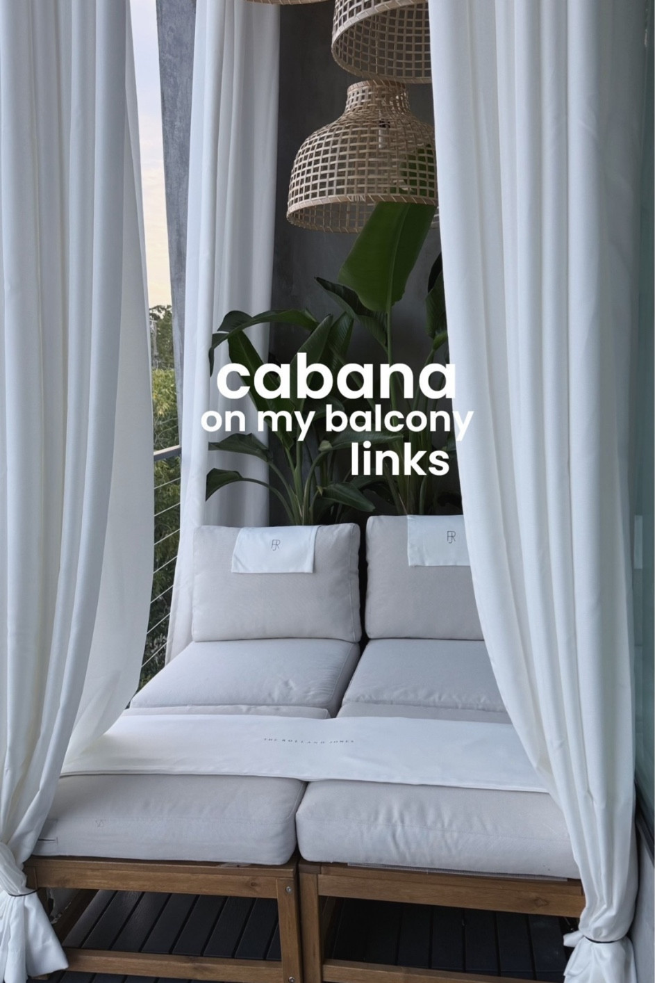 Small Balcony cabana idea + links ! 

#LTKHome