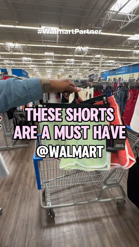 #WalmartPartner 🔥 Y'all need to RUN to @Walmart! 🏃‍♀️ Don't walk! These shorts are SO  affordable at under $5, it's crazy to miss out on this deal! They come in a variety of colors & sizes, they're perfect for the season! ☀️🩳 #WALMART #WalmartFinds #WalmartFashion