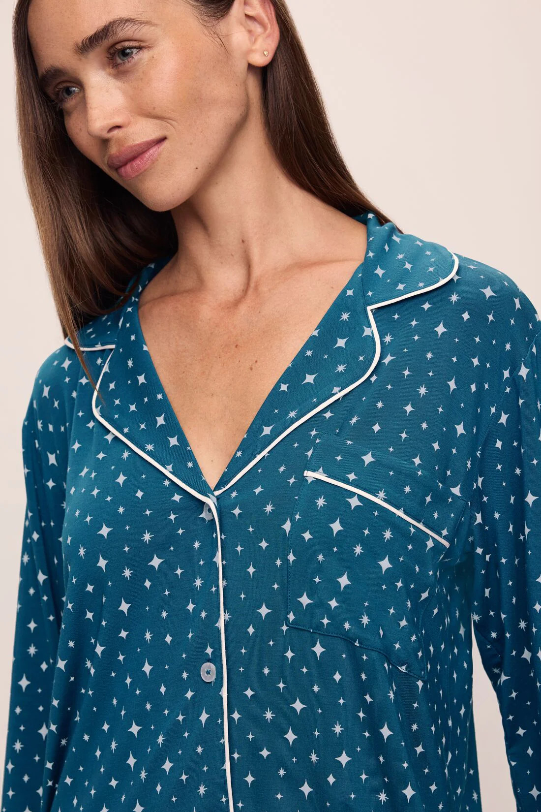 Gisele Printed TENCEL™ Modal Long PJ Set | Eberjey
