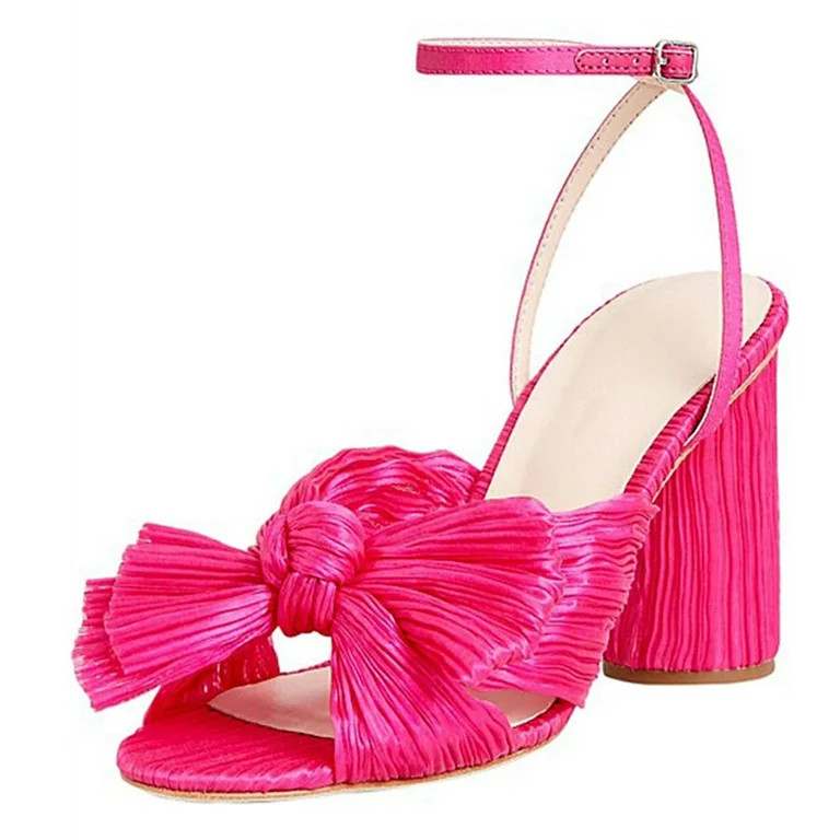 SySea Fashion Bownot Patchwork Women Party High Heels Shoes Lady Stiletto Pumps - Walmart.com | Walmart (US)