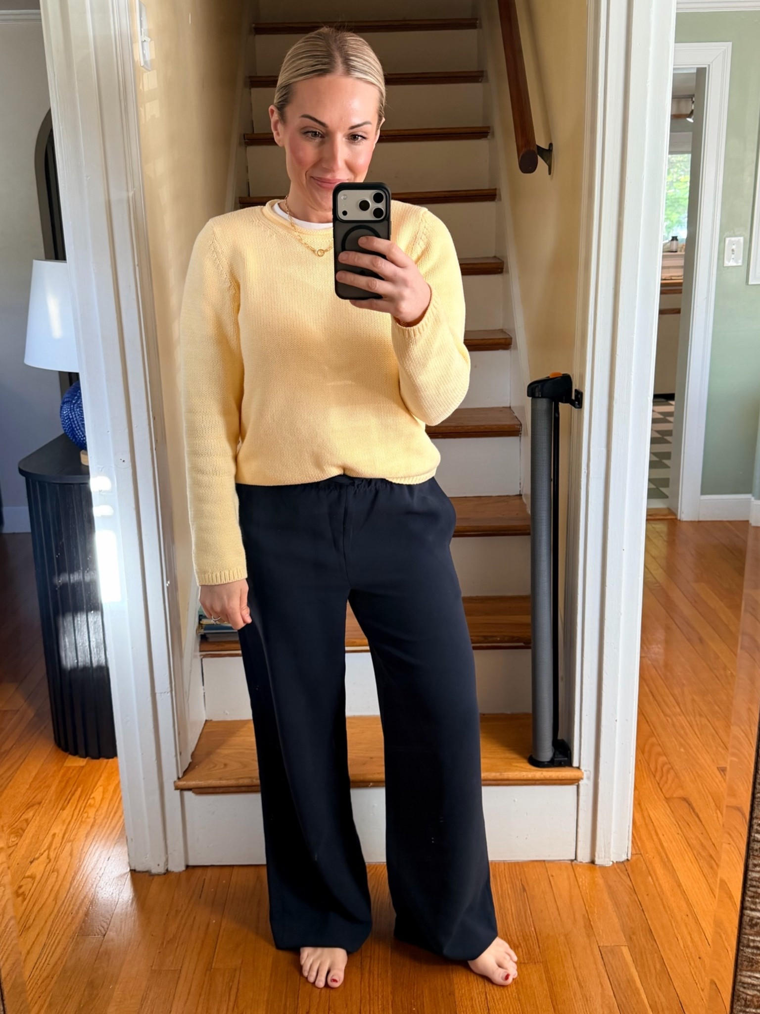 Casual WFH OOTD in my favorite spring / summer sweater☀️

#LTKootd