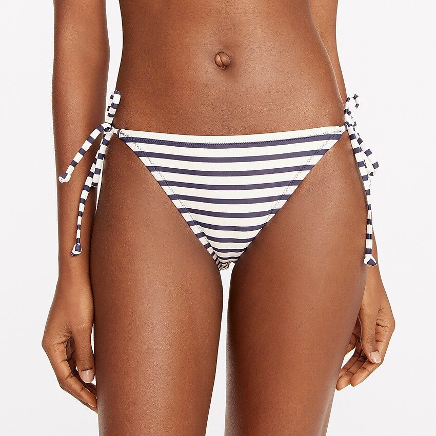 String hipster bikini bottom in stripe | J.Crew US