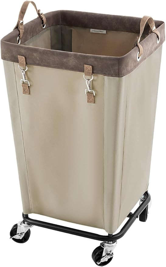 StorageWorks 160L Laundry Basket with Wheels, Large Rolling Hampers for Clothing Organizer, Dirty... | Amazon (US)