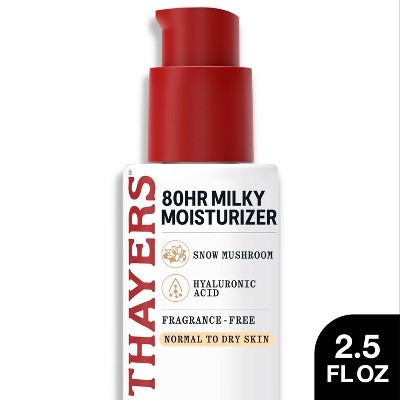 Thayers Remedies 80 Hour Hydrating Milky Liquid Moisturizer with Hyaluronic Acid - 2.5 fl oz: For Face, Normal to Very Dry Skin, Paraben-Free, Vegan | Target