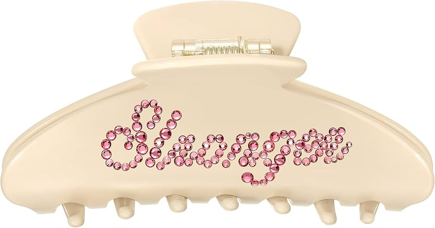 White Hair Claw Clip for Women Meaningful Gifts for Custom Her Name for Her Valentine's Day Gifts... | Amazon (US)