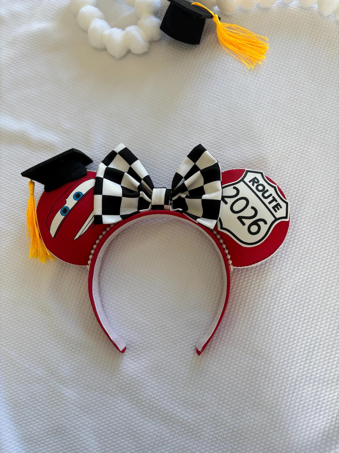 Graduation Cars Lightning Mcqueen Ears: Class of 2026 Mouse Ears - Etsy | Etsy (Global)