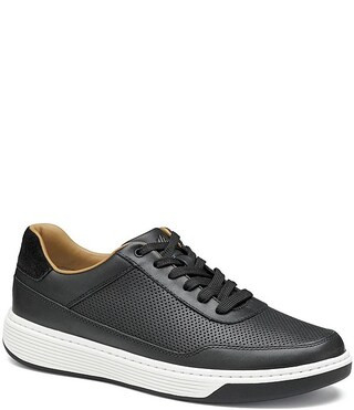 Men's Dawson Perforated Leather U-Throat Lace Up Sneakers | Dillard's
