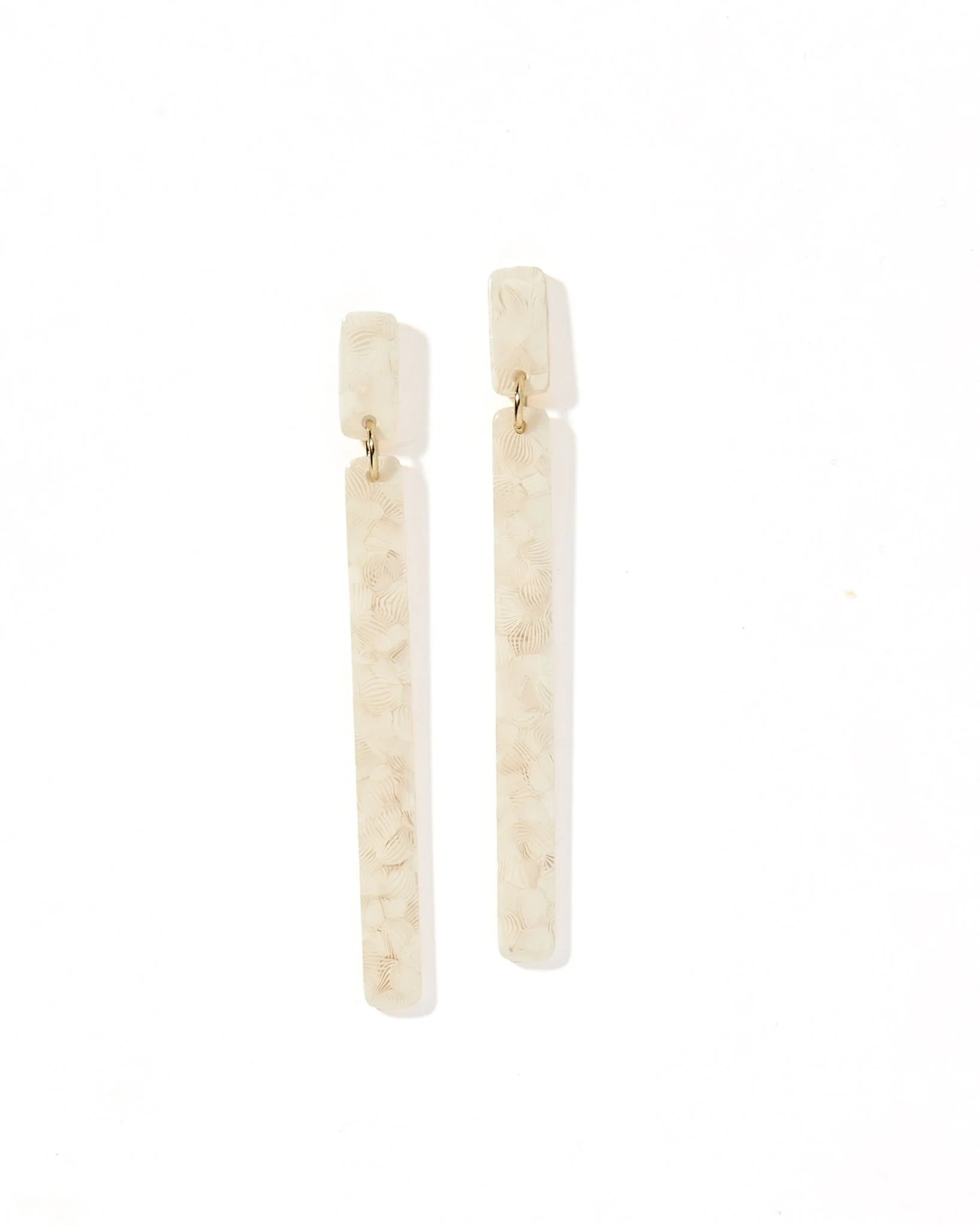 Keli Statement Earrings - White Shell - Shop LINNY CO | LINNY CO LLC