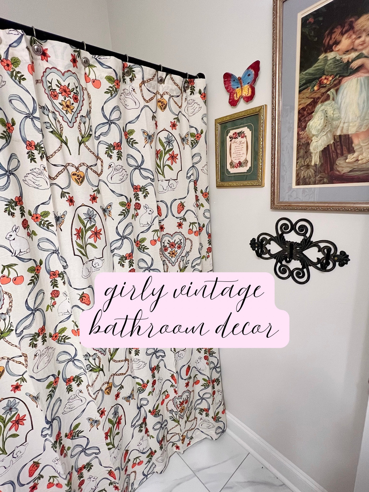 Budget friendly girly bathroom decor🎀

#LTKFindsUnder50 #LTKHome