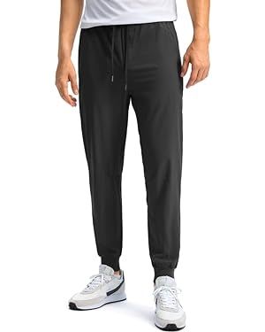 Pudolla Mens Joggers with Zipper Pockets Lightweight Sweatpants Workout Athletic Pants for Gym Ru... | Amazon (US)
